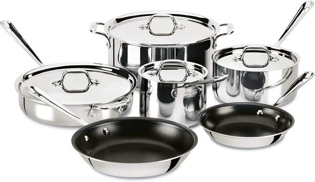 All-Clad Stainless Steel Tri-Ply Bonded Cookware Set