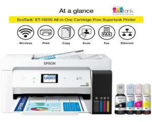 Epson EcoTank ET-15000 Wireless Color All-in-One Supertank Printer with Scanner