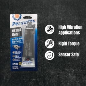 Permatex 82194 Ultra Grey Rigid High-Torque RTV Silicone Gasket Maker